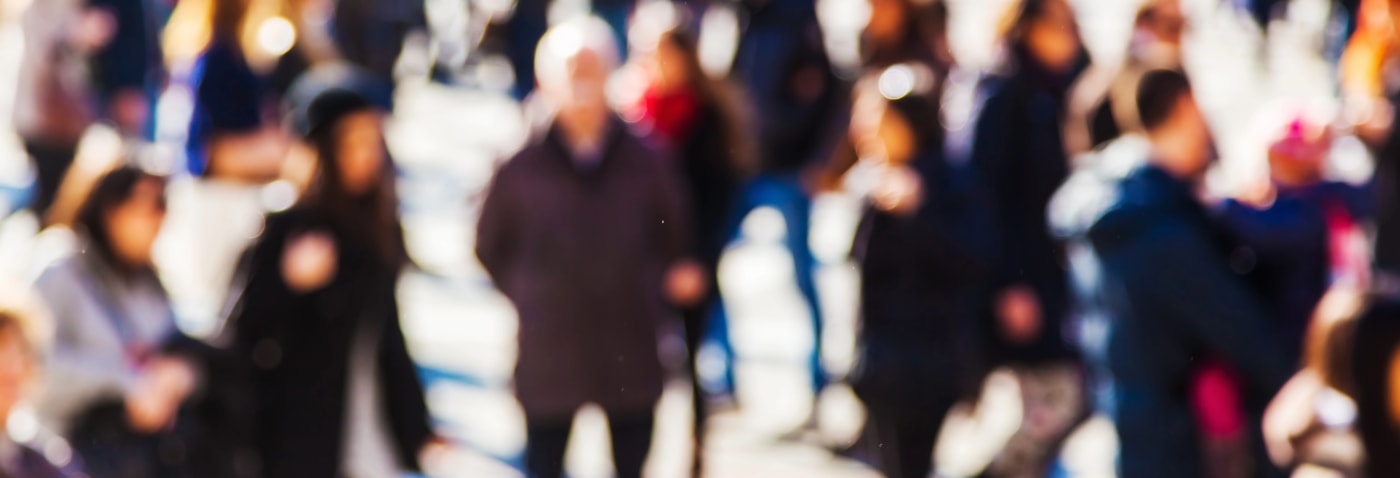 crowd walking Davenport