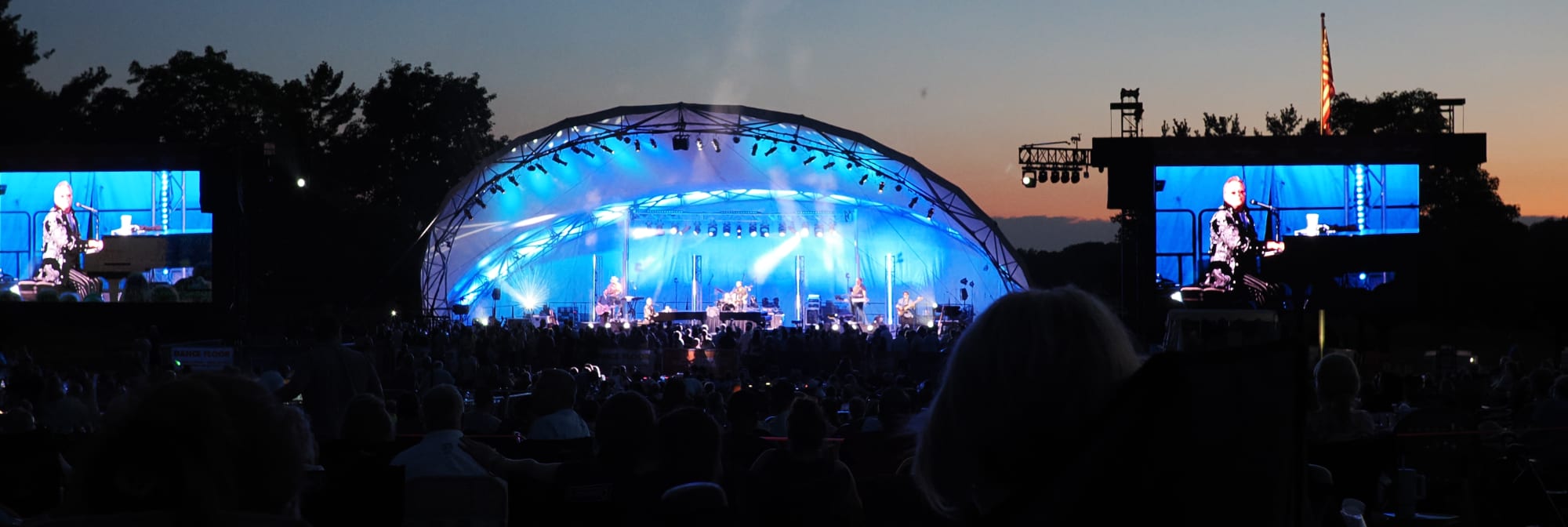 outdoor concert venue at sunset Davenport